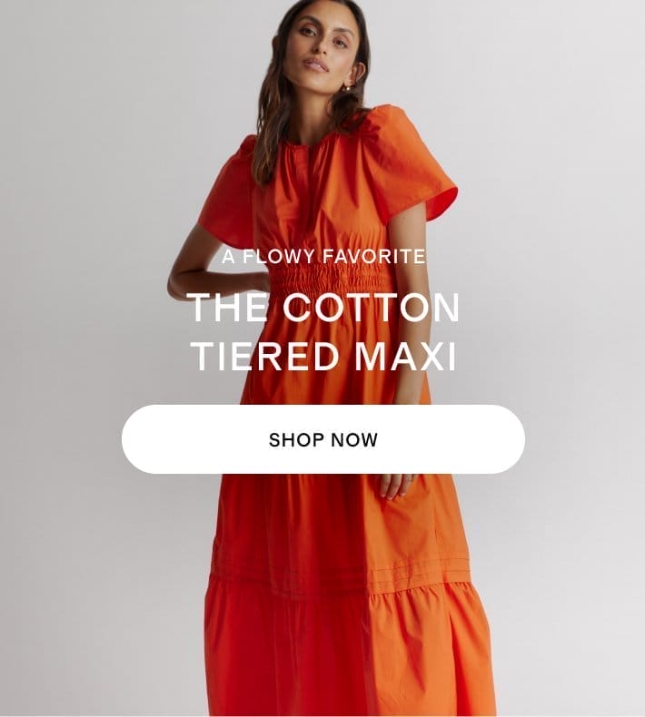 THE COTTON TIERED MAXI DRESS