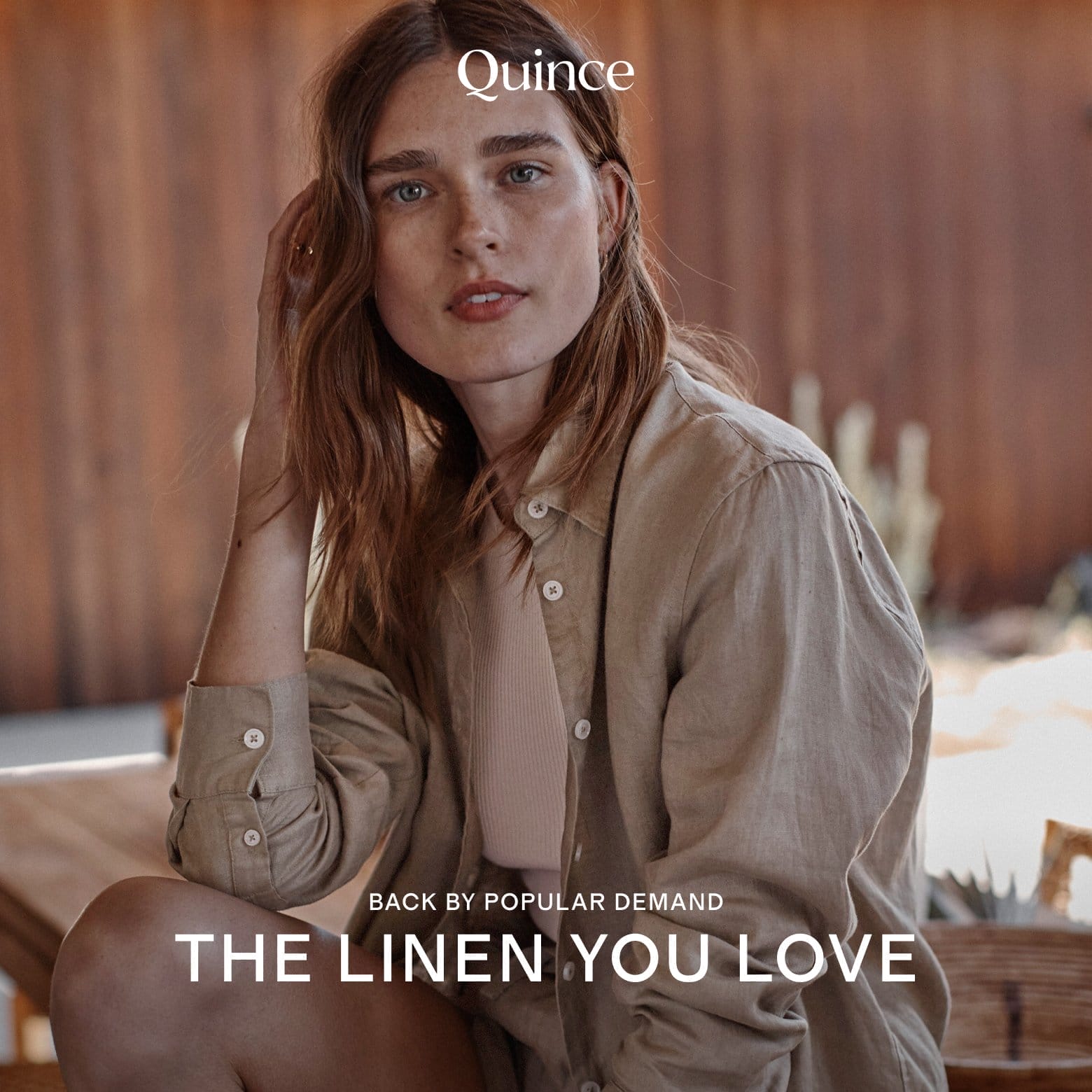 BACK BY POPULAR DEMAND. THE LINEN YOU LOVE.