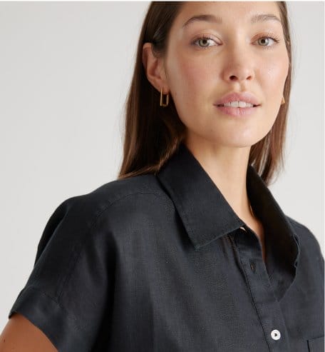 100% European Linen Camp Shirt