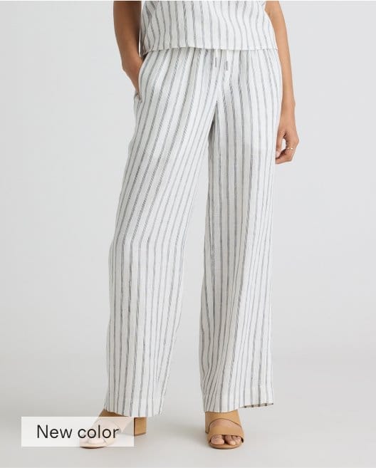 100% European Linen Wide Leg Pant