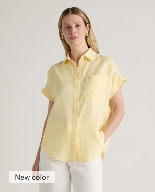 100% European Linen Camp Shirt