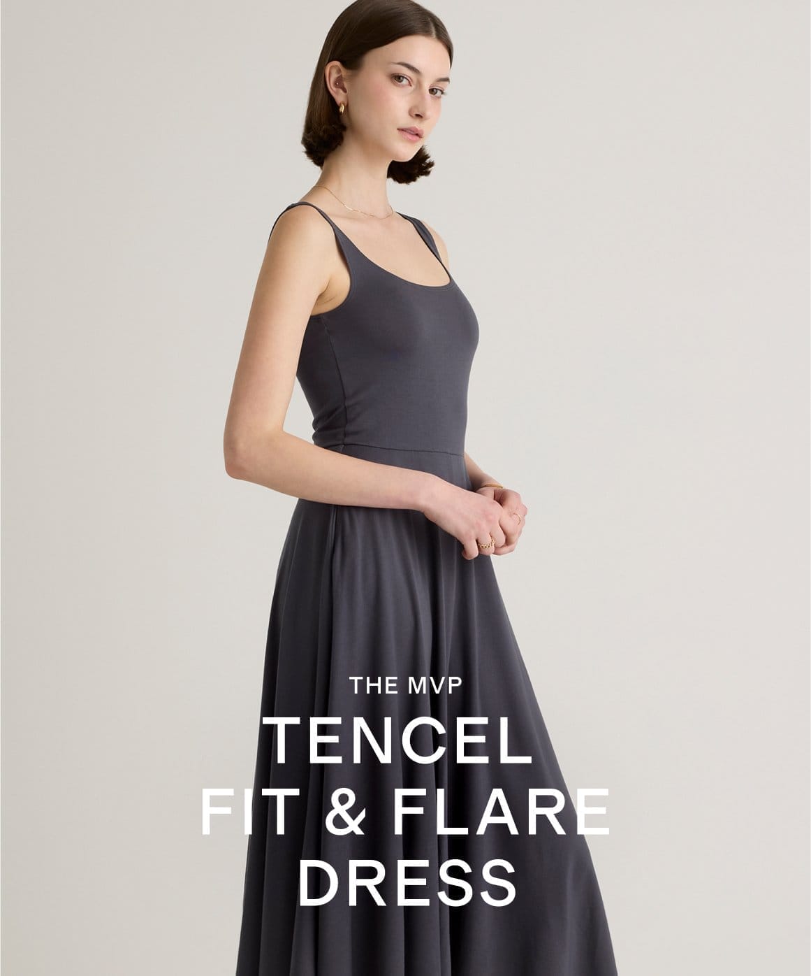 THE MVP. TENCEL FIT & FLARE DRESS