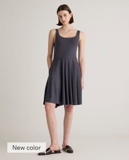 Tencel Jersey Fit & Flare Mini Dress