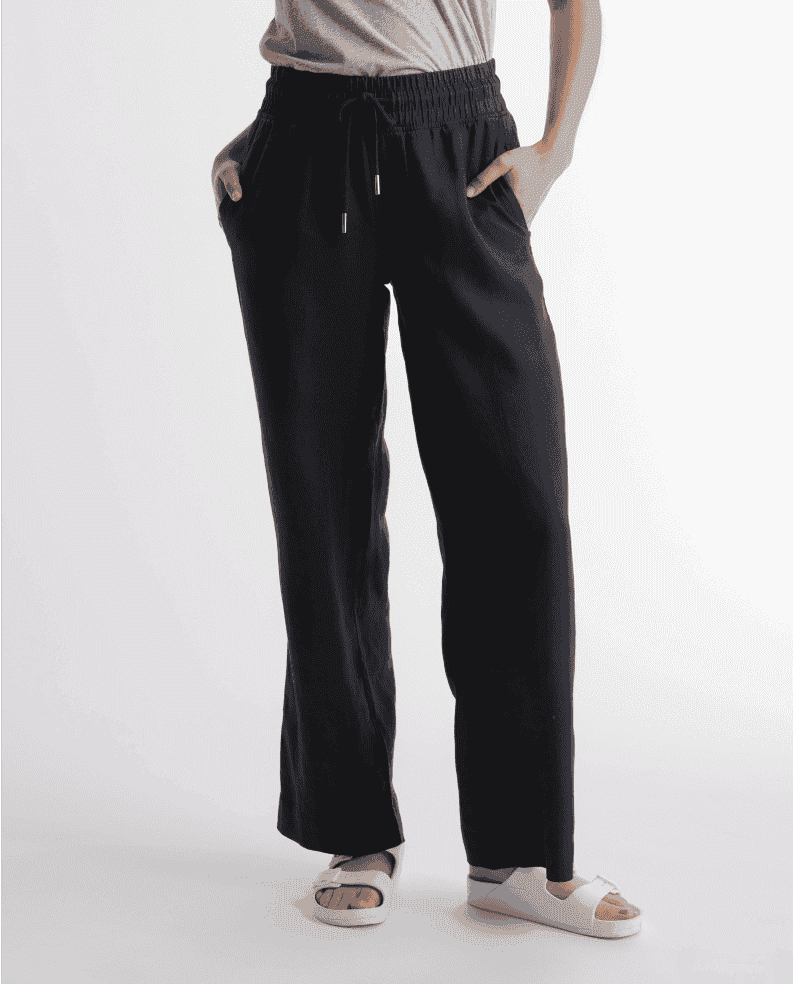 100% European Linen Wide Leg Pant