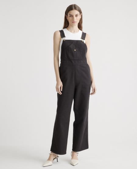 Organic Stretch Cotton Twill Relaxed Overalls