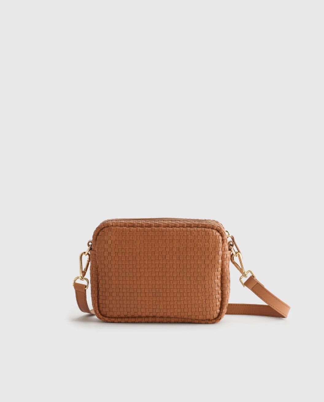 Italian Leather Handwoven Crossbody