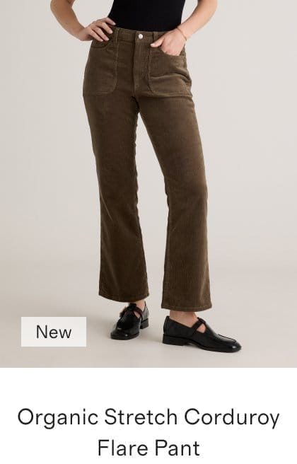 Organic Stretch Corduroy Flare Pant