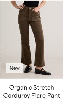 Organic Stretch Corduroy Flare Pant