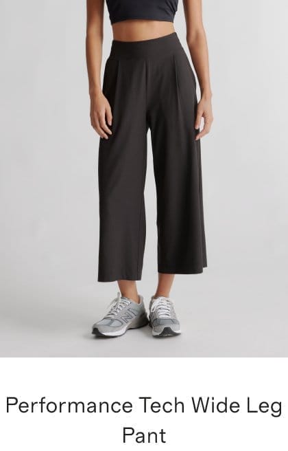 Performance Tech Wide Leg Pant