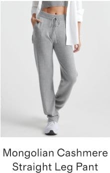 Mongolian Cashmere Straight Leg Pant