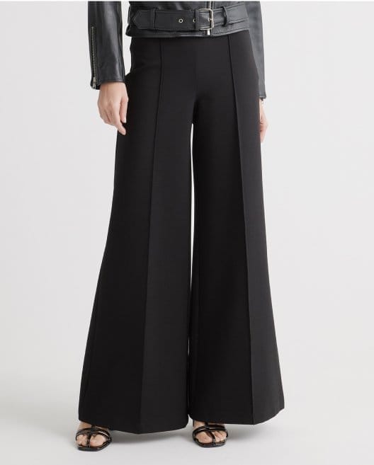 Ultra-Stretch Ponte Super Wide Leg Pant