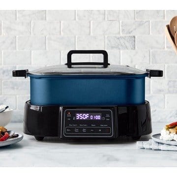 GreenPan 6.5Qt 8-in-1 Multi-Cooker Deluxe w/ Grill Griddle Plate