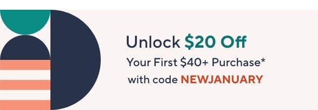 Unlock \\$20 off Your First Purchase