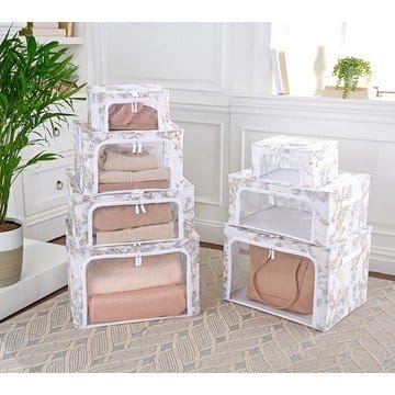 Periea Set of 7 Assorted Collapsible Storage Boxes