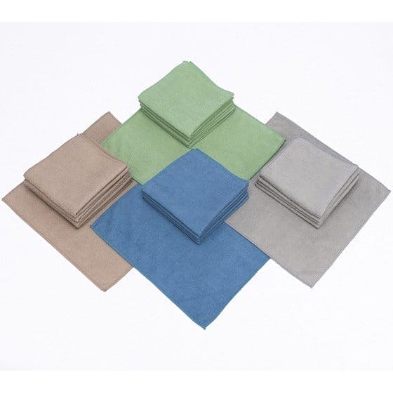 CAMPANELLI 20-Piece 12"x12" Microfiber Towel Set