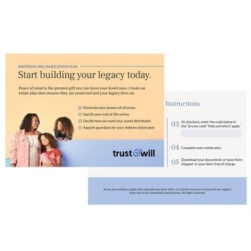 Trust & Will Individual Estate Planning Program w/ 2Yr Digital Access