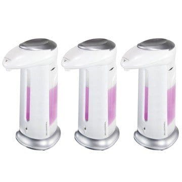Bell & Howell Sonic Soap Set of 3 Automatic Dispensers