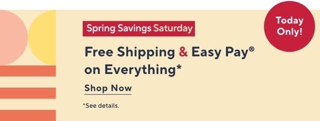 Free Ship & 5 Easy Pays