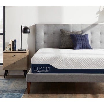 LUCID Comfort Collection 12" Gel Hybrid Queen Mattress