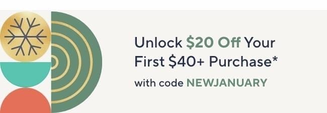 Unlock \\$20 off Your First Purchase