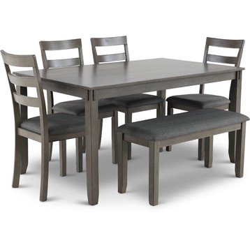 Bridson Gray 6 Piece Dining Room Set