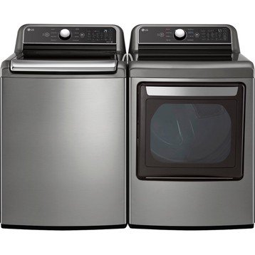 LG Top Load Electric Washer and Dryer Set - Graphite Steel, 7400G