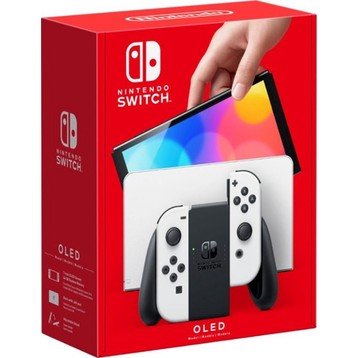 Nintendo Switch – OLED Model with White Joy-Con