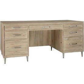 Morgan Acacia Wood Executive Desk