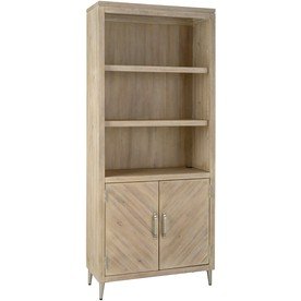 Morgan Acacia Wood Door Bookcase