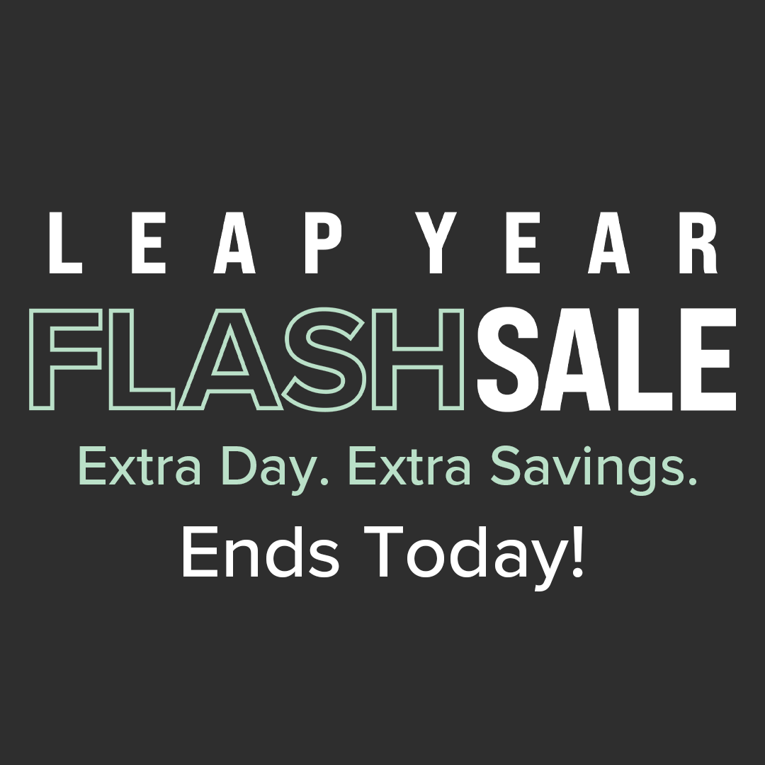 Leap Year Flash Sale Ends Header