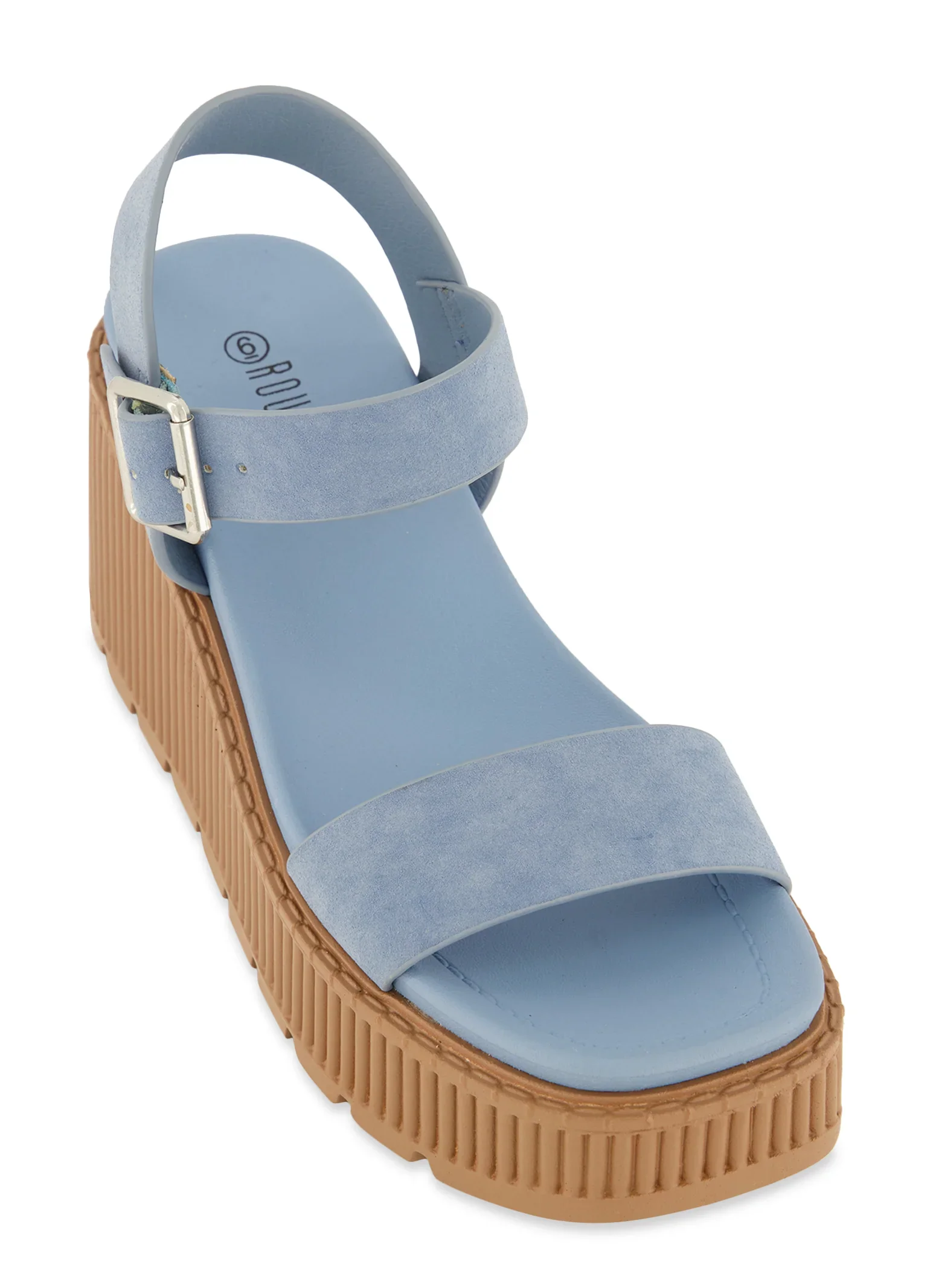 Buckle Strap Platform Wedge Sandals