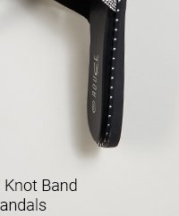 Rhinestone Knot Band Slide Sandals