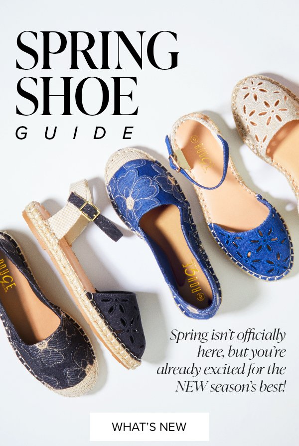 SPRING SHOE GUIDE