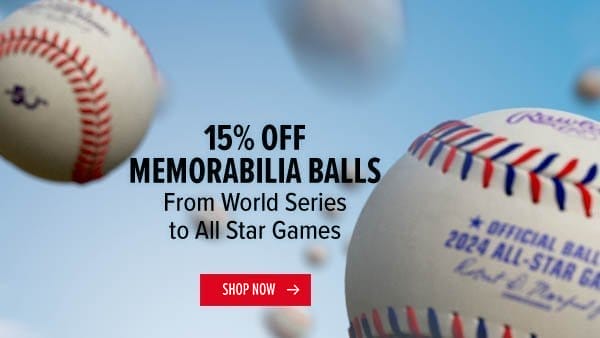 Get 15% Off Memorabilia Balls - Shop Now