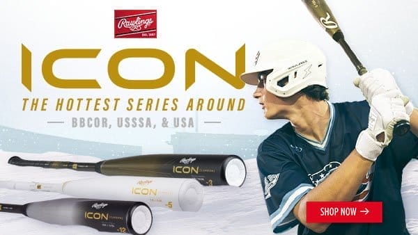 Get The Rawlings Icon in BBCOR, USSSA, and USA