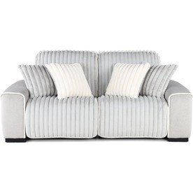 Presley Fog Gray Power Reclining Loveseat