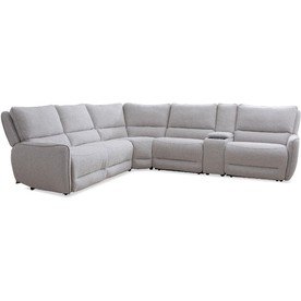 Stellar Bloke Cotton 6-Piece Power Reclining Sectional