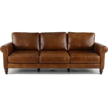 Dallas Brown Leather Sofa