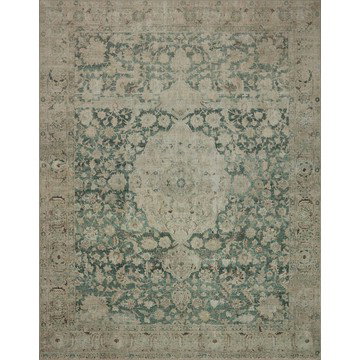 Sinclair 5 x 7 Antique Jade Green Area Rug