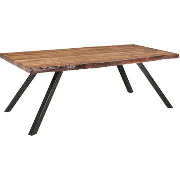 Reese Natural Acacia and Iron Dining Table