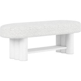 Geneva White Bed Bench