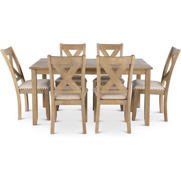 Sand Hollow Brown 7 Piece Dining Room Set