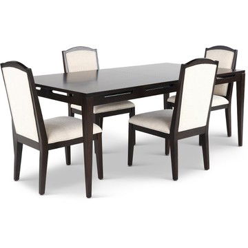 Sutton Dark Brown 5 Piece Dining Set