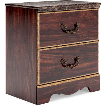 Glosser Cherry Brown Nightstand