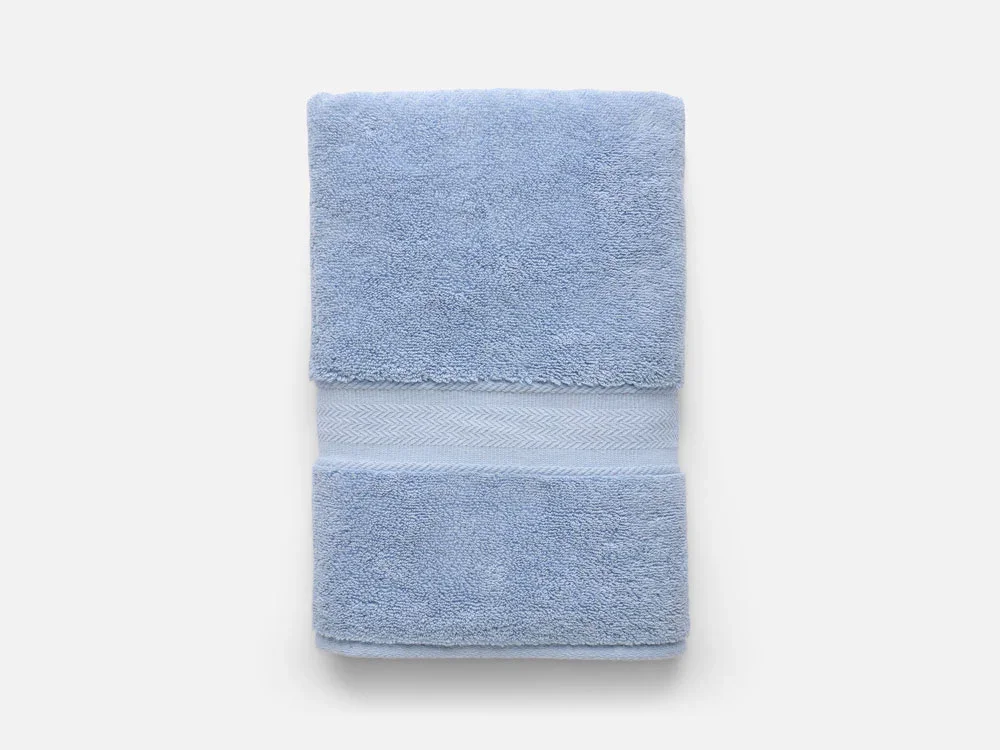 Image of Cotton Bath Sheet - Blue