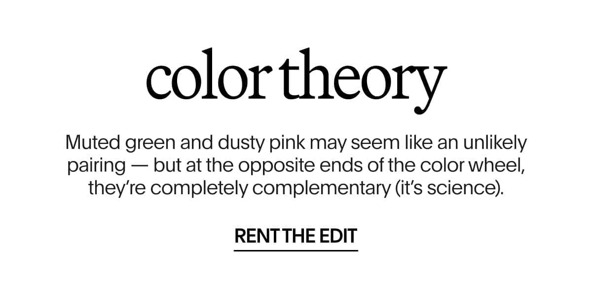 Color Theory | RENT THE EDIT
