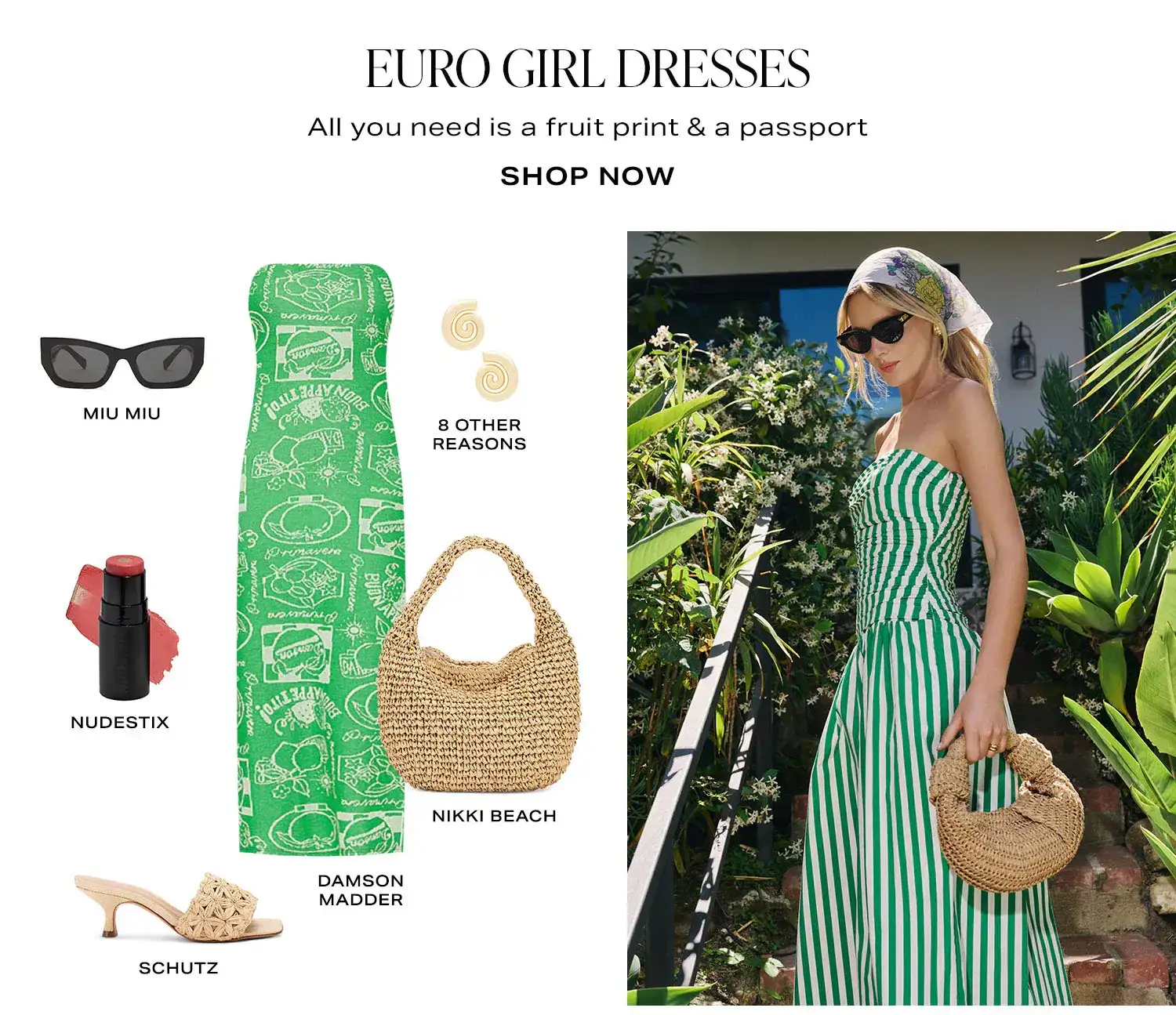 Euro Girl Dresses. All you need is a fruit print & a passport. Product Assortment. Shop Now.