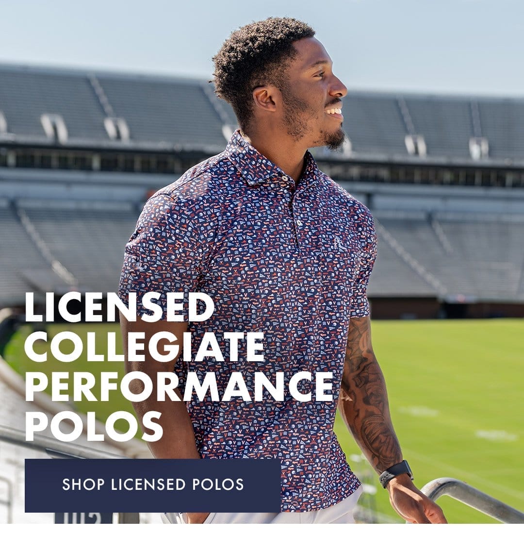 Licensed Collegiate Performance Polos