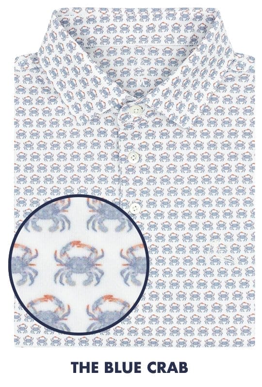 The Blue Crab | Performance Polo