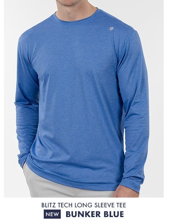 Bunker Blue | Long Sleeve Blitz Tech Tee